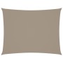 Toldo de vela rectangular tela Oxford gris taupe 5x6 m en Sombrillas | Comprar online en Foru.es