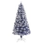 Árbol de Navidad con luces fibra óptica blanco y azul 120 cm en Decoración Festiva y Estacional | Comprar online en Foru.es