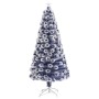 Árbol de Navidad con luces fibra óptica blanco y azul 150 cm en Decoración Festiva y Estacional | Comprar online en Foru.es