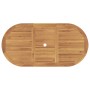 Set de Comedor de Jardín de 5 Piezas Plegable Madera Maciza de Teca, Sillas de Jardín 2 pcs Madera Maciza de Teca de , Mesas ...
