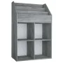Revistero de niños madera de ingeniería hormigón 71x30x114 cm de vidaXL, Revisteros - Ref: Foro24-339531, Precio: 80,27 €, De...