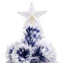 Árbol de Navidad con luces fibra óptica blanco y azul 180 cm en Decoración Festiva y Estacional | Comprar online en Foru.es