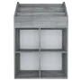 Revistero de niños madera de ingeniería hormigón 71x30x114 cm de vidaXL, Revisteros - Ref: Foro24-339531, Precio: 80,27 €, De...