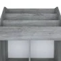 Revistero de niños madera de ingeniería hormigón 71x30x114 cm de vidaXL, Revisteros - Ref: Foro24-339531, Precio: 80,27 €, De...