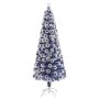 Árbol de Navidad con luces fibra óptica blanco y azul 240 cm en Decoración Festiva y Estacional | Comprar online en Foru.es