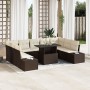 Conjunto de Sofá de Jardín de 10 Piezas con Cojines Marrón de Ratán Sintético | Foro24.es | Tu tienda online para hogar, jardín y más Foro24.es