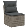 Set de Sofás de Jardín de 5 Piezas con Cojines Gris Poliratán de , Sofás de exterior - Ref: Foro24-3358505, Precio: 380,98 €,...