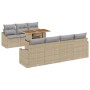 Conjunto de Sofás de Jardín de 8 Piezas con Cojines Beige de Ratán Sintético | Foro24.es | Tu tienda online para hogar, jardín y más Foro24.es