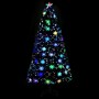Árbol de Navidad copos de nieve LED fibra óptica negro 120 cm en Decoración Festiva y Estacional | Comprar online en Foru.es