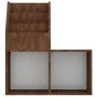Plywood brown oak children's magazine rack 71x30x78.5 cm by vidaXL, Magazine racks - Ref: Foro24-339521, Price: 39,02 €, Disc...