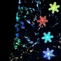 Árbol de Navidad copos de nieve LED fibra óptica negro 180 cm en Decoración Festiva y Estacional | Comprar online en Foru.es