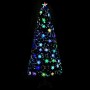 Árbol de Navidad copos de nieve LED fibra óptica negro 210 cm en Decoración Festiva y Estacional | Comprar online en Foru.es