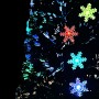 Árbol de Navidad copos de nieve LED fibra óptica negro 210 cm en Decoración Festiva y Estacional | Comprar online en Foru.es