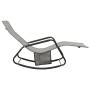 Tumbona de acero y textilene gris de vidaXL, Tumbonas - Ref: Foro24-317592, Precio: 82,81 €, Descuento: %