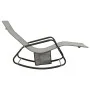Tumbona de acero y textilene gris de vidaXL, Tumbonas - Ref: Foro24-317592, Precio: 81,70 €, Descuento: %