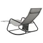 Tumbona de acero y textilene gris de vidaXL, Tumbonas - Ref: Foro24-317592, Precio: 81,70 €, Descuento: %