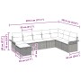 Conjunto de sofá de jardín de 8 piezas con cojines Beige Ratán de poliéster | Foro24.es | Tu tienda online para hogar, jardín y más Foro24.es