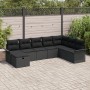 Conjunto de Sofá de Jardín de 8 Piezas con Cojines Negro Ratán Sintético | Foro24.es | Tu tienda online para hogar, jardín y más Foro24.es