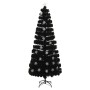 Árbol de Navidad copos de nieve LED fibra óptica negro 240 cm en Decoración Festiva y Estacional | Comprar online en Foru.es