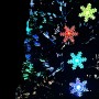 Árbol de Navidad copos de nieve LED fibra óptica negro 240 cm en Decoración Festiva y Estacional | Comprar online en Foru.es