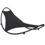 Tumbona mecedora con ruedas acero y tejido textilene negro de vidaXL, Tumbonas - Ref: Foro24-317603, Precio: 82,04 €, Descuen...