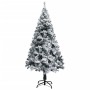 Árbol de Navidad artificial verde con nieve 120 cm en Decoración Festiva y Estacional | Comprar online en Foru.es