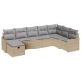 Conjunto de Sofás de Jardín de 8 Piezas con Cojines Beige de Ratán, Sofá de Jardín de 2 Piezas con Cojines Beige de Ratán | Foro24.es | Tu tienda online para hogar, jardín y más Foro24.es