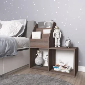 Revistero de niños madera ingeniería gris y Sonoma 71x30x78,5cm de vidaXL, Revisteros - Ref: Foro24-339519, Precio: 39,24 €, ...