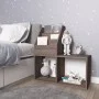 Revistero de niños madera ingeniería gris y Sonoma 71x30x78,5cm by vidaXL, Magazine racks - Ref: Foro24-339519, Price: 39,24 ...