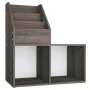 Revistero de niños madera ingeniería gris y Sonoma 71x30x78,5cm by vidaXL, Magazine racks - Ref: Foro24-339519, Price: 39,24 ...