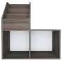 Revistero de niños madera ingeniería gris y Sonoma 71x30x78,5cm by vidaXL, Magazine racks - Ref: Foro24-339519, Price: 39,24 ...
