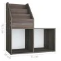 Revistero de niños madera ingeniería gris y Sonoma 71x30x78,5cm by vidaXL, Magazine racks - Ref: Foro24-339519, Price: 39,24 ...