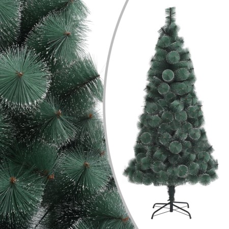Árbol de Navidad artificial con soporte verde PET 210 cm en Decoración Festiva y Estacional | Comprar online en Foru.es