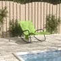 Sonnenliege aus Stahl und grünem Textilene von vidaXL, Liegen - Ref: Foro24-317594, Preis: 73,97 €, Rabatt: %