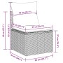 Juego de Sofá de Jardín de 5 Piezas con Cojines de Ratán Sintético Marrón de , Sofás de exterior - Ref: Foro24-3359257, Preci...