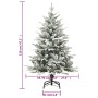 Árbol de Navidad artificial con nieve PVC y PE verde 120 cm en Decoración Festiva y Estacional | Comprar online en Foru.es