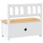 Children's storage bench MDF white and beige 60x30x55 cm by vidaXL, Baby and Toddler Furniture Sets - Ref: Foro24-10408, Pric...