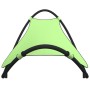 Tumbona mecedora con ruedas acero y tejido textilene verde de vidaXL, Tumbonas - Ref: Foro24-317606, Precio: 92,18 €, Descuen...