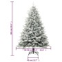 Árbol de Navidad artificial con nieve PVC y PE verde 150 cm en Decoración Festiva y Estacional | Comprar online en Foru.es