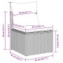 Conjunto de sofá de jardín de 6 piezas con cojines beige de ratán polivalente de , Sofás de exterior - Ref: Foro24-3359320, P...