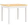 Mesa y sillas infantiles 4 piezas MDF blanco y beige de vidaXL, muebles para bebés y niños pequeños - Ref: Foro24-10412, Prec...