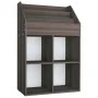 Revistero de niños madera ingeniería gris y Sonoma 71x30x114 cm by vidaXL, Magazine racks - Ref: Foro24-339533, Price: 82,64 ...