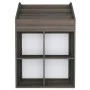 Revistero de niños madera ingeniería gris y Sonoma 71x30x114 cm by vidaXL, Magazine racks - Ref: Foro24-339533, Price: 82,64 ...