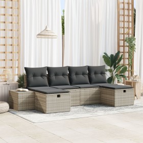 Comprar Conjunto de sofá de jardín de 6 piezas