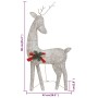 Familia renos de Navidad malla dorada blanco cálido 270x7x90 cm en Decoración Festiva y Estacional | Comprar online en Foru.es