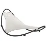Rocking lounger with steel wheels and cream textilene fabric by vidaXL, Loungers - Ref: Foro24-317605, Price: 91,13 €, Discou...