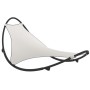 Tumbona mecedora con ruedas acero y tejido textilene crema de vidaXL, Tumbonas - Ref: Foro24-317605, Precio: 87,22 €, Descuen...