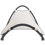 Tumbona mecedora con ruedas acero y tejido textilene crema de vidaXL, Tumbonas - Ref: Foro24-317605, Precio: 87,22 €, Descuen...