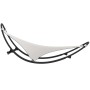Tumbona mecedora con ruedas acero y tejido textilene crema de vidaXL, Tumbonas - Ref: Foro24-317605, Precio: 87,22 €, Descuen...