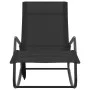 Tumbona de acero y textilene negra by vidaXL, Loungers - Ref: Foro24-317591, Price: 73,94 €, Discount: %